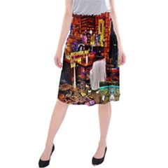 Painted House Midi Beach Skirt by MRTACPANS