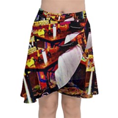 Painted House Chiffon Wrap Front Skirt by MRTACPANS