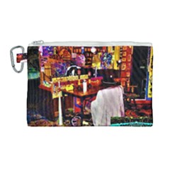 Painted House Canvas Cosmetic Bag (large)