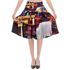 Painted House Flared Midi Skirt by MRTACPANS