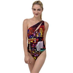 Painted House To One Side Swimsuit by MRTACPANS