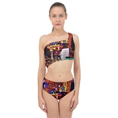 Painted House Spliced Up Two Piece Swimsuit by MRTACPANS