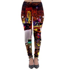 Painted House Lightweight Velour Leggings by MRTACPANS