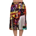 PAINTED HOUSE Velvet Flared Midi Skirt View2