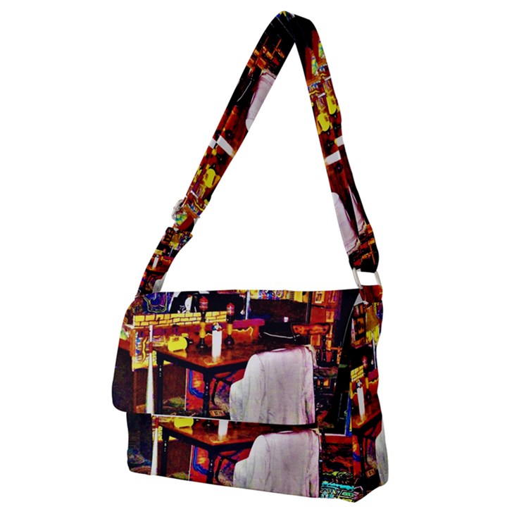 PAINTED HOUSE Full Print Messenger Bag