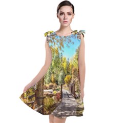 Landscape # 2 The Path Tie Up Tunic Dress