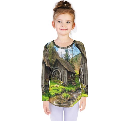 Landscape # 3 The Shed Kids  Long Sleeve Tee by ArtworkByPatrick