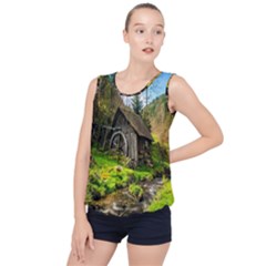 Landscape # 3 The Shed Bubble Hem Chiffon Tank Top