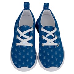 Quebec French Royal Fleur De Lys Elegant Pattern Blue Blue Quebec Fleur De Lys Pattern Blue Running Shoes