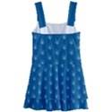 Quebec French Royal Fleur De Lys Elegant Pattern Blue Blue Quebec Fleur De Lys Pattern Blue Kids  Layered Skirt Swimsuit View2