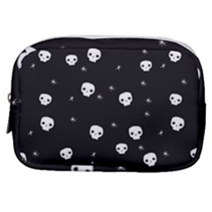 Pattern Skull Stars Halloween Gothic On Black Background Make Up Pouch (small)