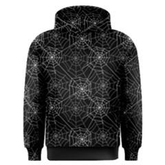 Pattern Spiderweb Halloween Gothic On Black Background Men s Overhead Hoodie by genx