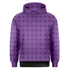 Pattern Spiders Purple And Black Halloween Gothic Modern Men s Overhead Hoodie by genx