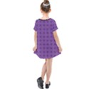 Pattern Spiders Purple and black Halloween Gothic Modern Kids  Simple Cotton Dress View2