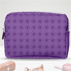 Pattern Spiders Purple And Black Halloween Gothic Modern Make Up Pouch (medium)