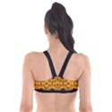 Pattern Pumpkin Spider Vintage Halloween Gothic orange and black Plunge Bikini Top View2