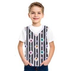 Pattern Eyeball Black And White Naive Stripes Gothic Halloween Kids  Sportswear by genx