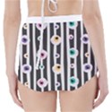 Pattern Eyeball black and white naive stripes Gothic Halloween High-Waisted Bikini Bottoms View2