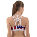 US Flag Stars and Stripes MAGA Back Web Sports Bra View2