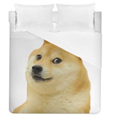 White Doge Meme Alone13k Cowcowshirt Black 15 10 10 100 Duvet Cover (queen Size) by snek