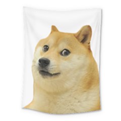 White Doge Meme Alone13k Cowcowshirt Black 15 10 10 100 Medium Tapestry by snek