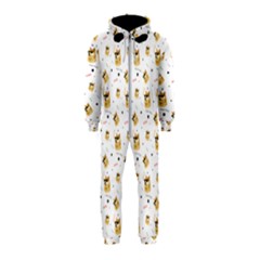 Doge Much Thug Wow Pattern Funny Kekistan Meme Dog White Hooded Jumpsuit (kids) by snek