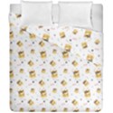 Doge Much Thug WOW Pattern Funny Kekistan Meme dog White Duvet Cover Double Side (California King Size) View1