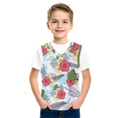 Apu Apustaja And Groyper Pepe The Frog Frens Hawaiian Shirt With Red Hibiscus On White Background From Kekistan Kids  Sportswear by snek