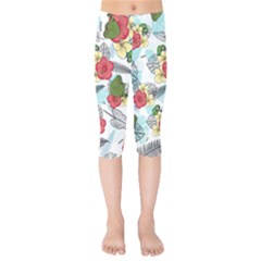 Apu Apustaja And Groyper Pepe The Frog Frens Hawaiian Shirt With Red Hibiscus On White Background From Kekistan Kids  Capri Leggings  by snek