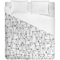 My Cat Was Right about you Funny Cat Quote Duvet Cover Double Side (California King Size) View2