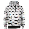 Boston Terrier Dog Pattern with rainbow and black polka dots Men s Pullover Hoodie View1