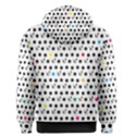 Boston Terrier Dog Pattern with rainbow and black polka dots Men s Pullover Hoodie View2