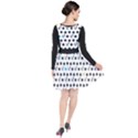 Boston Terrier Dog Pattern with rainbow and black polka dots Plunge Pinafore Dress View2