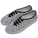 Boston Terrier Dog Pattern with rainbow and black polka dots Men s Classic Low Top Sneakers View2