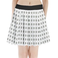 Logo Kekistan Pattern Elegant With Lines On White Background Pleated Mini Skirt by snek