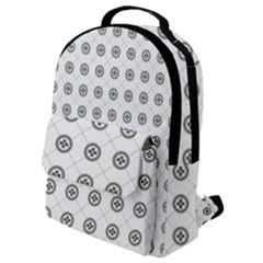 Logo Kekistan Pattern Elegant With Lines On White Background Flap Pocket Backpack (small)