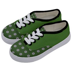 Logo Kekistan Pattern Elegant With Lines On Green Background Kids  Classic Low Top Sneakers by snek