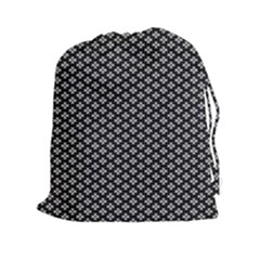 Logo Kek Pattern Black And White Kekistan Black Background Drawstring Pouch (xxl) by snek