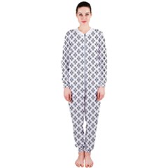 Logo Kek Pattern Black And White Kekistan White Background Onepiece Jumpsuit (ladies)  by snek