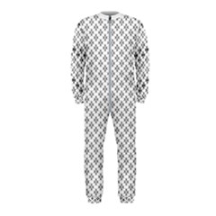 Logo Kek Pattern Black And White Kekistan White Background Onepiece Jumpsuit (kids) by snek