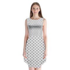 Logo Kek Pattern Black And White Kekistan White Background Sleeveless Chiffon Dress   by snek