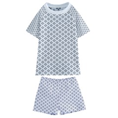 Logo Kek Pattern Black And White Kekistan White Background Kids  Swim Tee And Shorts Set by snek