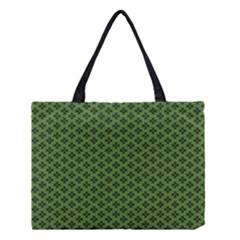 Logo Kek Pattern Black And Kekistan Green Background Medium Tote Bag by snek