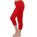 MAGA Make America Great AGAIN USA Pattern Red Capri Winter Leggings  View2