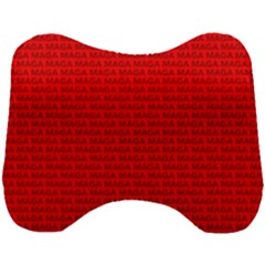 Maga Make America Great Again Usa Pattern Red Head Support Cushion by snek