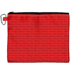 Maga Make America Great Again Usa Pattern Red Canvas Cosmetic Bag (xxxl) by snek