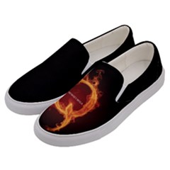 Qanon Letter Q Fire Effect Wwgowga Wwg1wga Men s Canvas Slip Ons by snek