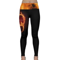 Qanon Letter Q Fire Effect Wwgowga Wwg1wga Lightweight Velour Classic Yoga Leggings by snek