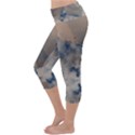 Deep Time Clouds Lightweight Velour Capri Yoga Leggings View2