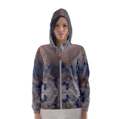 Deep Time Clouds Hooded Windbreaker (women) by LoolyElzayat